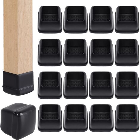 16 Chair Leg Pads for Carpets, 28-36mm Teflon Chair Glides and Thermoplastic/Elastomer Foot Protector Combination, Glide Easily on Carpets without Scratching (1/5)