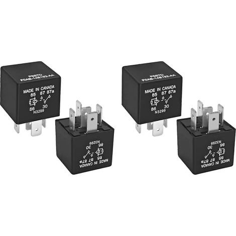 Compatible avec 4 relais automobiles P6SDT FOAB-14B192-AA - 5 broches 40A 12VDC, peut remplacer les relais de système électrique F0AB-14B192-AA. (1/5)