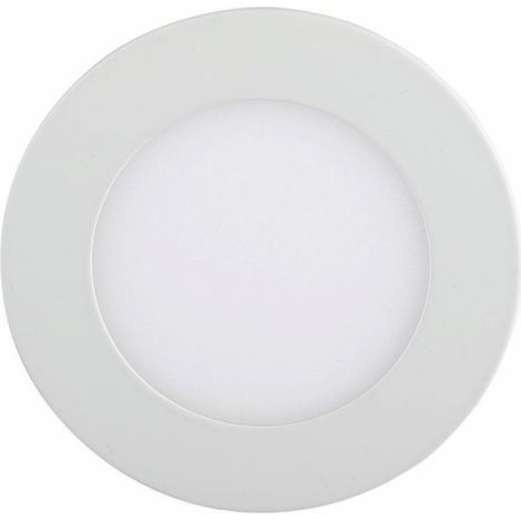 Panel LED mini V-TAC de 3 W, redondo, empotrable, blanco cálido