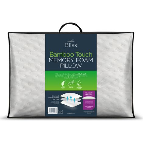 Snuggledown Bliss Traditional Bamboo Pillow, Medium Support, 1 Pack