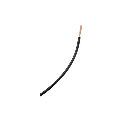 Nexans – Fil électrique rigide noir 25mm2 – Pour raccordements de batterie – Norme NF – Longueur au mètre
