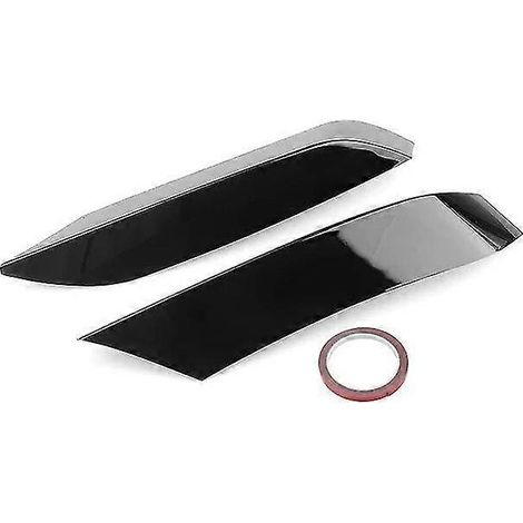 Frontstoßstangen-Seitenschlitz-Spoilerlippe Canard-Lippenblende für BMW F80 M3 F82 F83 M4 2014–2019 Ansaugrahmen-Oberspoilerabdeckung – Glänzend Schwarz (1/5)
