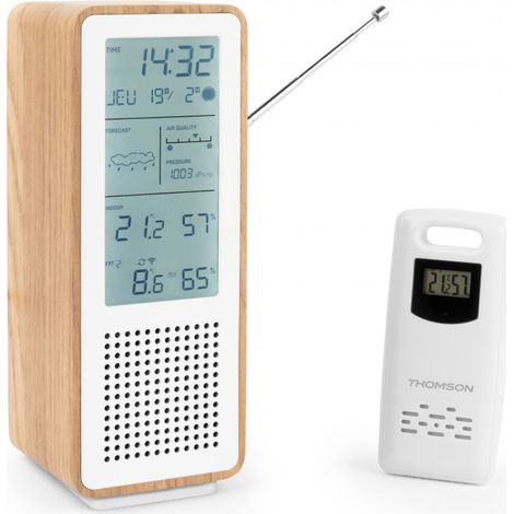 Enceinte Bluetooth et Station météo WS102TWH - Blanc (1/5)