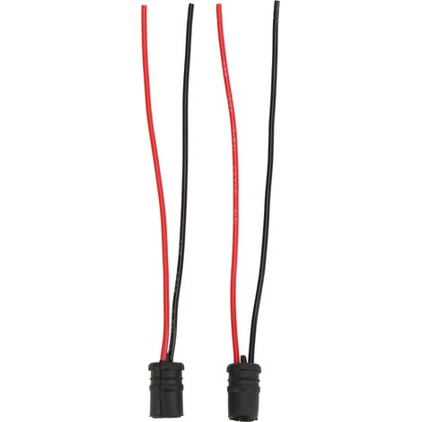 2 schwarze T10 2 LED-Lampenfassungen, 12V 30A Sockel mit Kabel, für Industrieanlagen, Autos und Fahrräder, Set mit 2 Stück. (1/5)