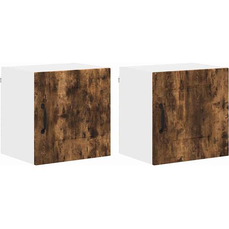 Meuble mural de cuisine,Armoire de cuisine 2 pcs Chêne fumé 40 x 31 x 40 cm CFW80831 (1/5)