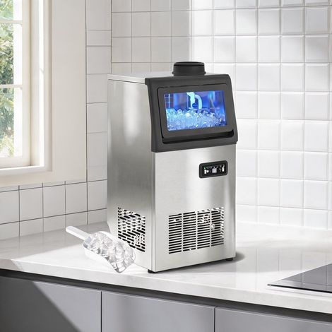 Machine à glaçons professionnelle 36 kg jour en acier inoxydable (1/5)