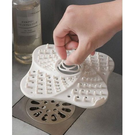 3-Pack Drain de Douche Attrape-Cheveux Filtre à Cheveux Filtre de Drainage Filtre de Baignoire Tube en Silicone Drain Attrape-Cheveux Bouchon Filtre avec Ventouse Salle de Bain (1/3)