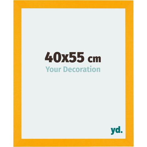 yd. - Cadre photo 40x55 - Jaune - MDF - Mura