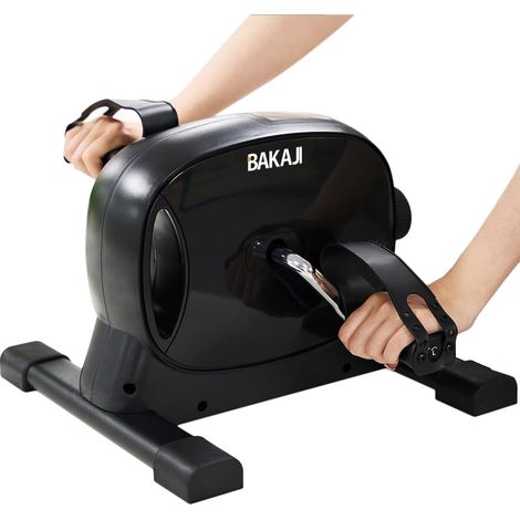 Pedaliera Nera Riabilitazione Braccia Gambe Cyclette Mini Bike Ginnastica Passiva (1/5)