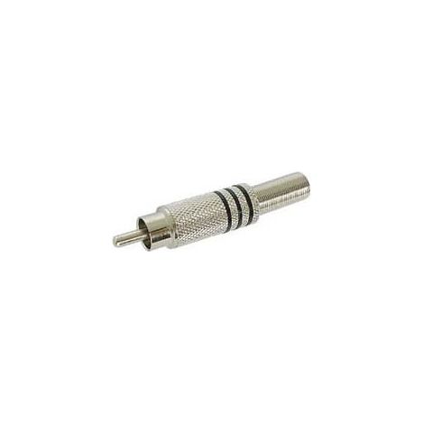FICHE RCA MALE - NICKEL - NOIR CA063B RI786