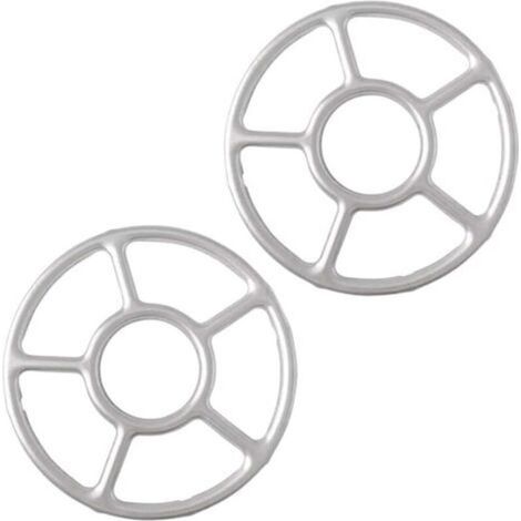 Stück Gasherd-Brennerhalterung, dickes Zubehör für Gasherde, Edelstahlring, fünf rutschfeste Beine, Unterstützung für kleine Töpfe (Silber) (1/5)