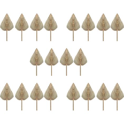 20 feuilles de palmier séchées, éventails de palmiers séchés, style bohème, branches de palmier séchées, plantes artificielles, feuilles de palmier tropicales (1/5)
