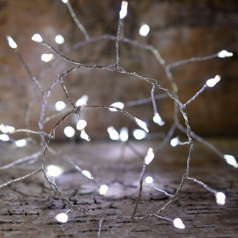 Guirlande lumineuse grappe blanc pur 9m (1/3)