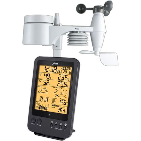Nedis Alecto WS-4700 stazione meteorologica design moderno nero (1/5)