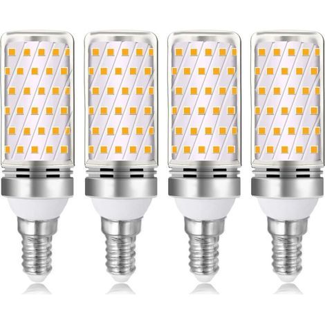Ampoule E14 16W LED Blanc Chaud 3000K 1600lm, Équivalent Lampe Halogène E14 100W 120W, AC 230V, non-dimmable, 4pcs (1/5)