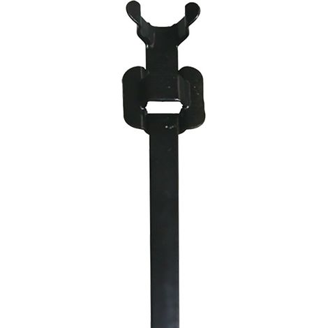 Serre-câble RS PRO Noir en Acier Inoxydable 316, 450mm x 10 mm