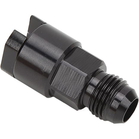 Raccord AN6 5/16in Aluminium Anodisé Noir, Adaptateur EFI à Détente Rapide, Connecteur Mâle AN pour Ligne Carburant, Étanche et Léger, 1 Pièce (1/5)