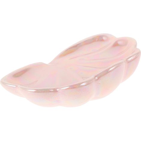 Keramik Seifenschale multifunktionales Dekotablett rosa