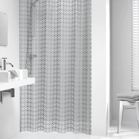 Sealskin Hammam Tenda da Doccia, PEVA, Argento, 180 x 200 cm (1/3)
