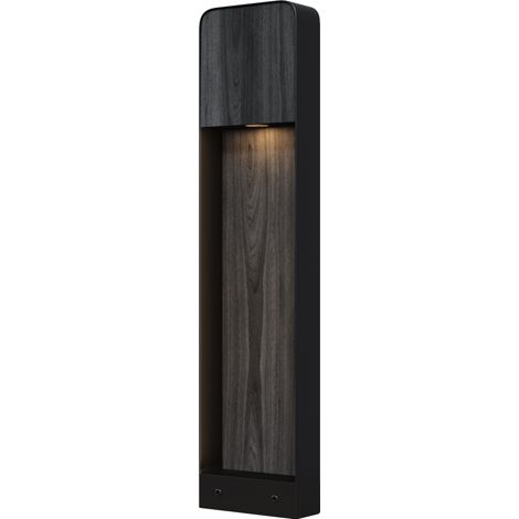 Maytoni Porte Borne d'extérieur en bois noir 3000K 250lm IP54