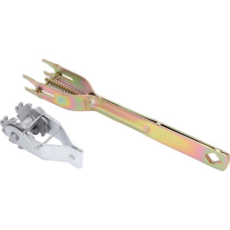 Kit de 2 pièces avec tendeur de fil de clôture et clé de serrage, ensemble pour jardin, outil de tension et pince de fixation pour grillage (1/5)