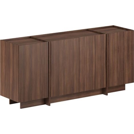 Anrichte aus Holz "Dorma" - 180 x 45 x 80 cm - Nussbaum Milano