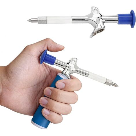 Pistolet à Graisse Pour VéLo, Pistolet Graisse De Roulement, Pompe à Graisse 5 Voies Outil D'Huile De Moyeu Pour M14 Pas De Vis 2,5 Mm Grande Taille De Dent (1/5)