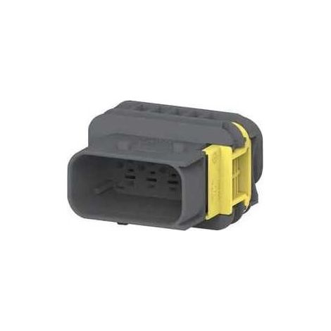 Connettore Heavy Duty Sealed 2.8X0.8 porta maschio 8vie nero senza guarnizione