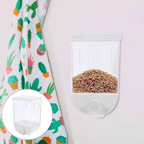 Hängende Aufbewahrungsbox für Müsli und Granola - 1000 ml (weiß) (1/5)