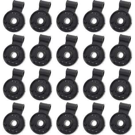 Lot de 20 pinces robustes pour toiles d'ombrage. pinces de jardin en plastique noir de 10.5 cm (4.13 pouces) pour filets solaires. films pour serres. filets anti-oiseaux - Fixation sécurisée (1/5)