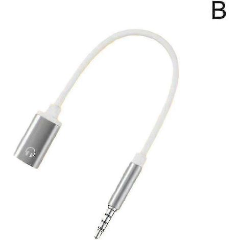 Adaptateur prise casque 3,5 mm vers USB Type-C femelle, compatible avec les casques et les ordinateurs portables.