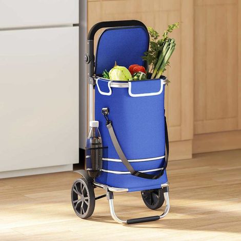 Einkaufswagen Blau 36,5 x 46,5 x 100,5 cm Oxford-stoff