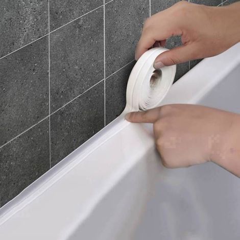 Rouleau de Joints - Blanc - 2.2cm d'épaisseur - 5m de longueur - Étanchéité facile - Cuisine/Salle de Bain (1/5)