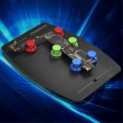 Plateforme de soudage pour support de circuit imprimé avec 6 pinces fixes -- (1/5)
