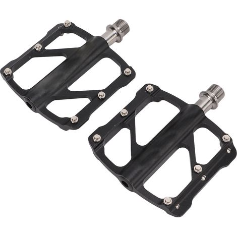 Paar flache Plattformpedale für Mountainbikes und Rennräder, aus ultraleichtem, dreilagigem Aluminium, als Ersatzpedale (1/5)