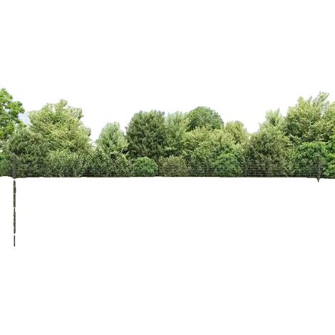 Postes para cercas, construcción de acero resistente, 10 metros de largo, color gris. (1/2)