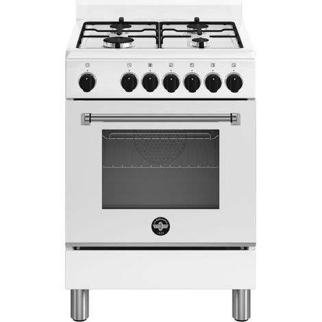 Bertazzoni La Germania Americana AMN664EBV/24 cucina Elettrico Gas Acciaio inox, Bianco A (1/2)