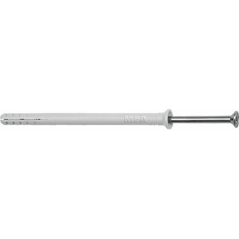 Tassello a percussione in nylon NPC 8-60 con collarino svasato + vite a testa svasata zincata - Confezione da 50 - CELO - 9860NP (1/5)
