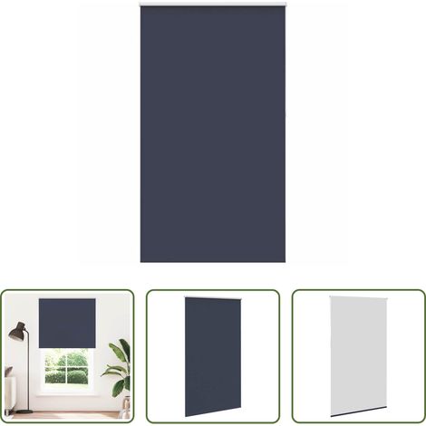 Fensterrollos -  Verdunkelungsrollo Marineblau 140x210 cm Stoffbreite 136,6 cm (1/5)
