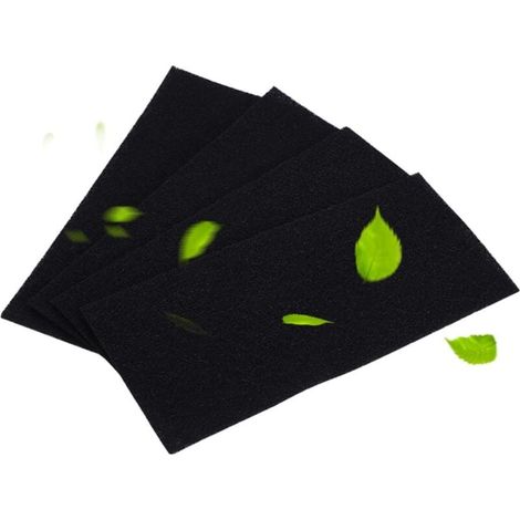 4 pièces/ensemble éponge de filtre à air, filtres éponges au Charbon Actif de Remplacement pour l'épurateur d'air, Pièces et accessoires pour purificateur d'air (1/5)