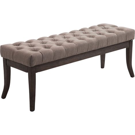 Sitzbank Ramses Stoff antik-dunkel taupe 120 cm (1/3)