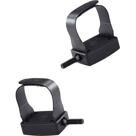 Pedales de bicicleta - Repuestos para bicicletas estáticas - Entrenamiento en interiores - Correa ajustable - 9/16 o 1/2 - Negro (1/5)