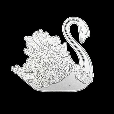 Schwanenförmige Stanzformen aus Metall für DIY-Prägungen, Scrapbooking und Kartenherstellung