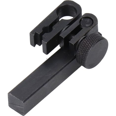 Barra de soporte de altura para indicador de prueba rectangular de aleación de aluminio con adaptador de abrazadera industrial (1/5)