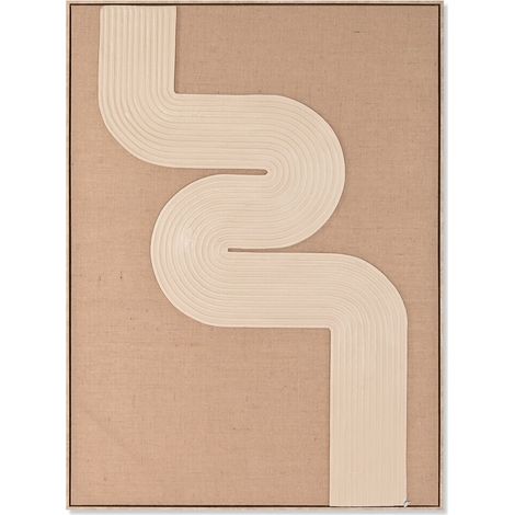 Cuadro Yute Foam 103X4,5X143 Moderno 3D Natural (1/4)