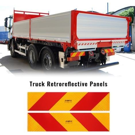 Panneax Primatiques Réfléchissants En Aluminium pour Camions, 2 Pièces (1/2)