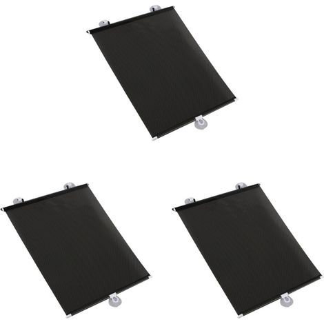 6Pièces Rideaux Rétractables PVC Noir Et Chaleur