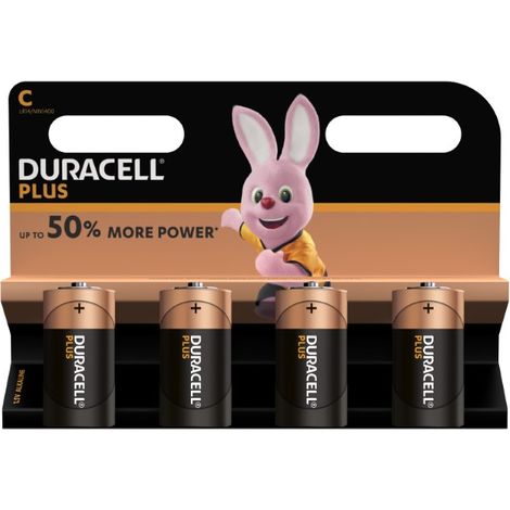 Duracell Plus LR14 Pile LR14 (C) alcaline(s) 1.5 V 4 pc(s) Y00201 (1/3)