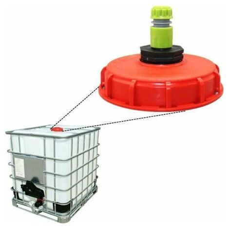 Nazalus-Vente chaude-Filtre de couverture en nylon lavable IBC avec couvercle pour couvercle 163 avec raccord de remplissage d'eau 12 mm (1/5)