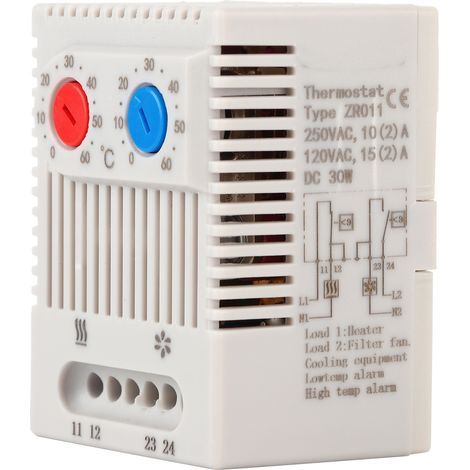 Thermostat mécanique réglable d'ouverture/fermeture de commutateur de régulateur de température 0-60 ℃ ZR011ZR011 (1/5)